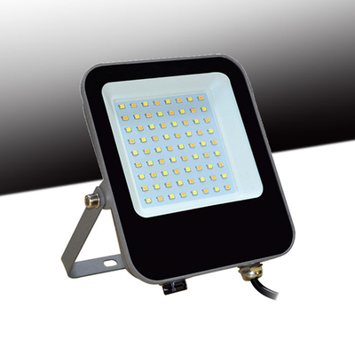 Vivienda delgada a prueba de polvo de PIR Sensor With Tri-Colored Grey de las luces de inundación del ODM Dimmable LED