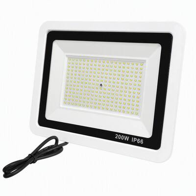Iluminación LED de inundación de 200W con carcasa blanca